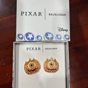 BaubleBar Pixar Pumpkin Earrings - Orange and Black